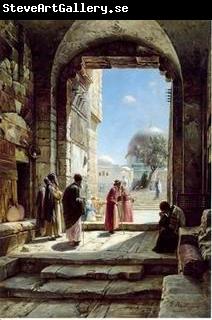 unknow artist Arab or Arabic people and life. Orientalism oil paintings 124